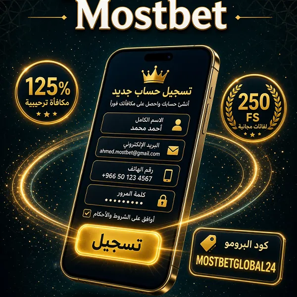جميع طرق إنشاء حساب جديد في موقع Mostbet